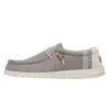 Wally Break Stitch - Grey -Daily Footwear Shop 110793297 WALLY LINEN NATURAL GREY LEFT 1