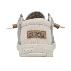 Wally Break Stitch - Grey 12 Wally Break Stitch - Grey -Daily Footwear Shop 110793297 WALLY LINEN NATURAL GREY LEFT 5