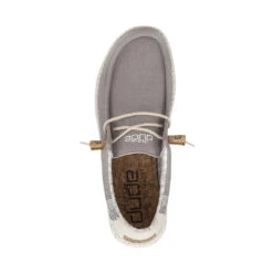 Wally Break Stitch - Grey 13 Wally Break Stitch - Grey -Daily Footwear Shop 110793297 WALLY LINEN NATURAL GREY LEFT 6