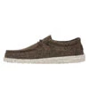 Wally Linen - Dark Brown 2 Wally Linen - Dark Brown -Daily Footwear Shop 112471628 WALLY ECO LINEN DARK BROWN LEFT 1