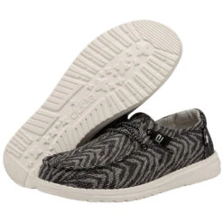 Wendy Woven - Zebra Black Stripe 10 Wendy Woven - Zebra Black Stripe -Daily Footwear Shop 121414740 WENDY ZEBRA BLACK STRIPE LEFT 3