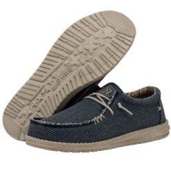 Wally Braided - Blue Night -Daily Footwear Shop 40003 4NM WALLY BRAIDED BLUE NIGHT LEFT 3