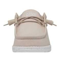 Wally Slub Canvas - Natural -Daily Footwear Shop 40009 106 WALLYSLUBCANVAS NATURAL LEFTFRONT