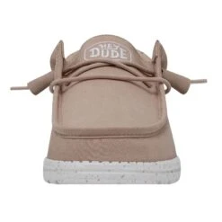 Wally Slub Canvas - Tan -Daily Footwear Shop 40009 265 WALLYSLUBCANVAS TAN LEFTFRONT