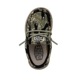 Wally Toddler Camouflage - Tiger Stripe Camo -Daily Footwear Shop 40027 9CJ WALLYTODDLERCAMOUFLAGE TIGERSTRIPECAMO LEFTTOP