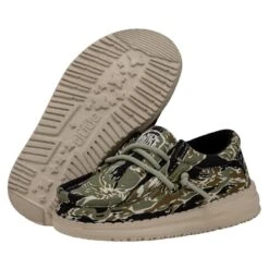 Wally Toddler Camouflage - Tiger Stripe Camo -Daily Footwear Shop 40027 9CJ WALLYTODDLERCAMOUFLAGE TIGERSTRIPECAMO PAIRBOTTOM