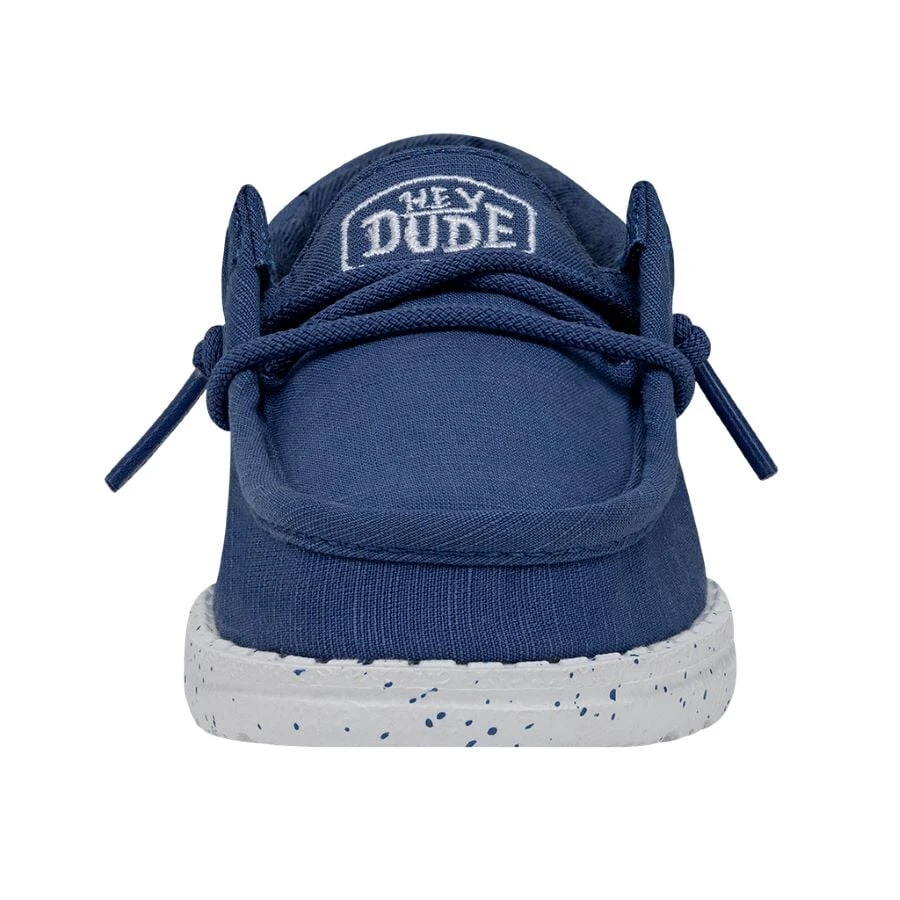 Wally Toddler Slub Canvas - True Blue 6 Wally Toddler Slub Canvas - True Blue - Image 4