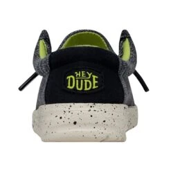 Wally Toddler Stretch - Navy Speckle -Daily Footwear Shop 40035 4MP WALLYTODDLERSTRETCH NAVYSPECKLE LEFTBACK