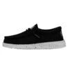 Wally Youth Slub Canvas - Black 2 Wally Youth Slub Canvas - Black -Daily Footwear Shop 40044 001 WALLYYOUTHSLUBCANVAS BLACK LEFTSIDE