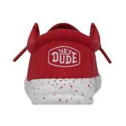 Wally Youth Slub Canvas - Red 12 Wally Youth Slub Canvas - Red -Daily Footwear Shop 40044 610 WALLYYOUTHSLUBCANVAS RED LEFTBACK