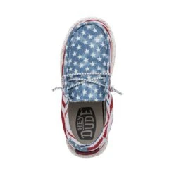 Wally Youth Patriotic - Stars And Stripes 13 Wally Youth Patriotic - Stars And Stripes -Daily Footwear Shop 40046 9C8 WALLYYOUTHPATRIOTIC STARSANDSTRIPES LEFTTOP