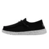 Wendy Slub Canvas - Black 1 Wendy Slub Canvas - Black -Daily Footwear Shop 40063 001 WENDY SLUB CANVAS BLACK LEFT 1