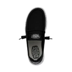 Wendy Slub Canvas - Black 13 Wendy Slub Canvas - Black -Daily Footwear Shop 40063 001 WENDY SLUB CANVAS BLACK LEFT 6