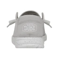Wendy Slub Canvas - Light Grey 12 Wendy Slub Canvas - Light Grey -Daily Footwear Shop 40063 007 WENDYSLUBCANVAS LIGHTGREY LEFTBACK
