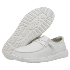 Wendy Slub Canvas - White -Daily Footwear Shop 40063 100 WENDY SLUB CANVAS WHITE LEFT 3
