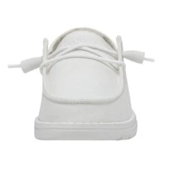Wendy Slub Canvas - White -Daily Footwear Shop 40063 100 WENDY SLUB CANVAS WHITE LEFT 4
