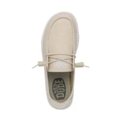 Wendy Slub Canvas - Natural 13 Wendy Slub Canvas - Natural -Daily Footwear Shop 40063 106 WENDYSLUBCANVAS NATURAL LEFTTOP