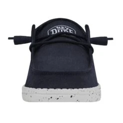 Wendy Slub Canvas - Navy -Daily Footwear Shop 40063 410 WENDYSLUBCANVAS NAVY LEFTFRONT 1