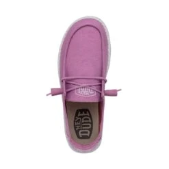 Wendy Slub Canvas - Violet -Daily Footwear Shop 40063 508 WENDYSLUBCANVAS VIOLET LEFTTOP