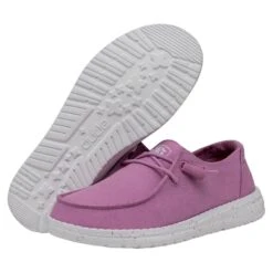 Wendy Slub Canvas - Violet -Daily Footwear Shop 40063 508 WENDYSLUBCANVAS VIOLET PAIRBOTTOM