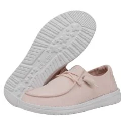 Wendy Slub Canvas - Pink -Daily Footwear Shop 40063 680 WENDYSLUBCANVAS PINK PAIRBOTTOM
