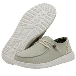 Wendy Fringe - Sage -Daily Footwear Shop 40071 330 WENDY FRINGE SAGE LEFT 3