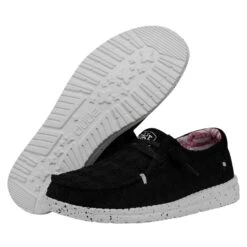 Wendy Stretch Boho Fleur - Crow -Daily Footwear Shop 40082 0YP WENDYSTRETCHBOHOFLUER CROW PAIRBOTTOM