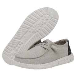 Wendy Woven - Light Grey -Daily Footwear Shop 40098 007 WENDYWOVEN LIGHTGREY PAIRBOTTOM
