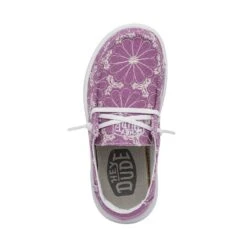 Wendy Youth Rise Eyelet - Violet -Daily Footwear Shop 40108 508 WENDY YOUTH RISE EYELET VIOLET LEFT 6
