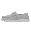 Wendy Youth Slub Canvas - Light Grey 1 Wendy Youth Slub Canvas - Light Grey -Daily Footwear Shop 40143 007 WENDYYOUTHSLUBCANVAS LIGHTGREY LEFTSIDE