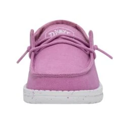 Wendy Youth Slub Canvas - Violet -Daily Footwear Shop 40143 508 WENDY YOUTH SLUB CANVAS VIOLET LEFT 4
