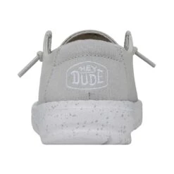 Wendy Toddler Slub Canvas - Light Grey -Daily Footwear Shop 40144 007 WENDYTODDLERSLUBCANVAS LIGHTGREY LEFTBACK