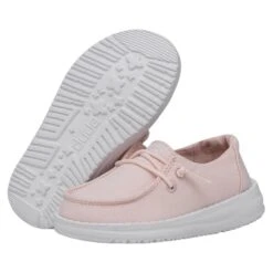 Wendy Toddler Slub Canvas - Pink 10 Wendy Toddler Slub Canvas - Pink -Daily Footwear Shop 40144 680 WENDYTODDLERSLUBCANVAS PINK PAIRBOTTOM