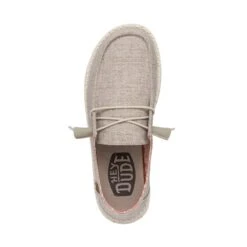 Wendy Chambray Wide - White Nut -Daily Footwear Shop 40151 2BK WENDYCHAMBRAYWIDE WHITENUT LEFTTOP