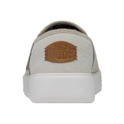 Sunapee Craft - White -Daily Footwear Shop 40178 100 SUNAPEEMCRAFTLINEN WHITE LEFTBACK