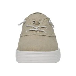 Conway Craft - Taupe 13 Conway Craft - Taupe -Daily Footwear Shop 40179 100 CONWAYMCRAFTLINEN WHITE LEFTFRONT