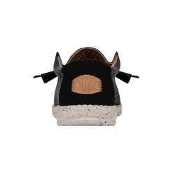 Wally Washed Canvas - Black -Daily Footwear Shop FW23 M 40296 001 WALLY WASHED CANVAS BLACK LEFT BACK