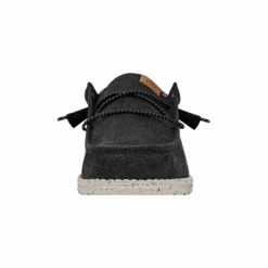 Wally Washed Canvas - Black -Daily Footwear Shop FW23 M 40296 001 WALLY WASHED CANVAS BLACK LEFT FRONT