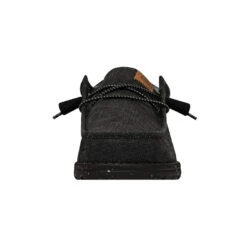 Wally Washed Canvas - Black/Black 11 Wally Washed Canvas - Black/Black -Daily Footwear Shop FW23 M 40296 060 WALLY WASHED CANVAS BLACK BLACK LEFT FRONT