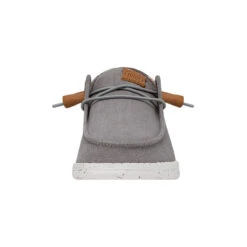 Wendy Washed Canvas - Grey -Daily Footwear Shop FW23 W 40297 030 WENDY WASHED CANVAS GREY LEFT FRONT