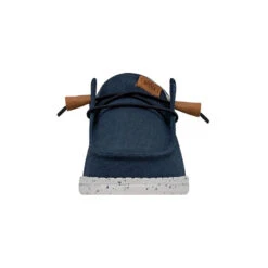 Wendy Washed Canvas - Navy -Daily Footwear Shop FW23 W 40297 410 WENDY WASHED CANVAS NAVY LEFT FRONT